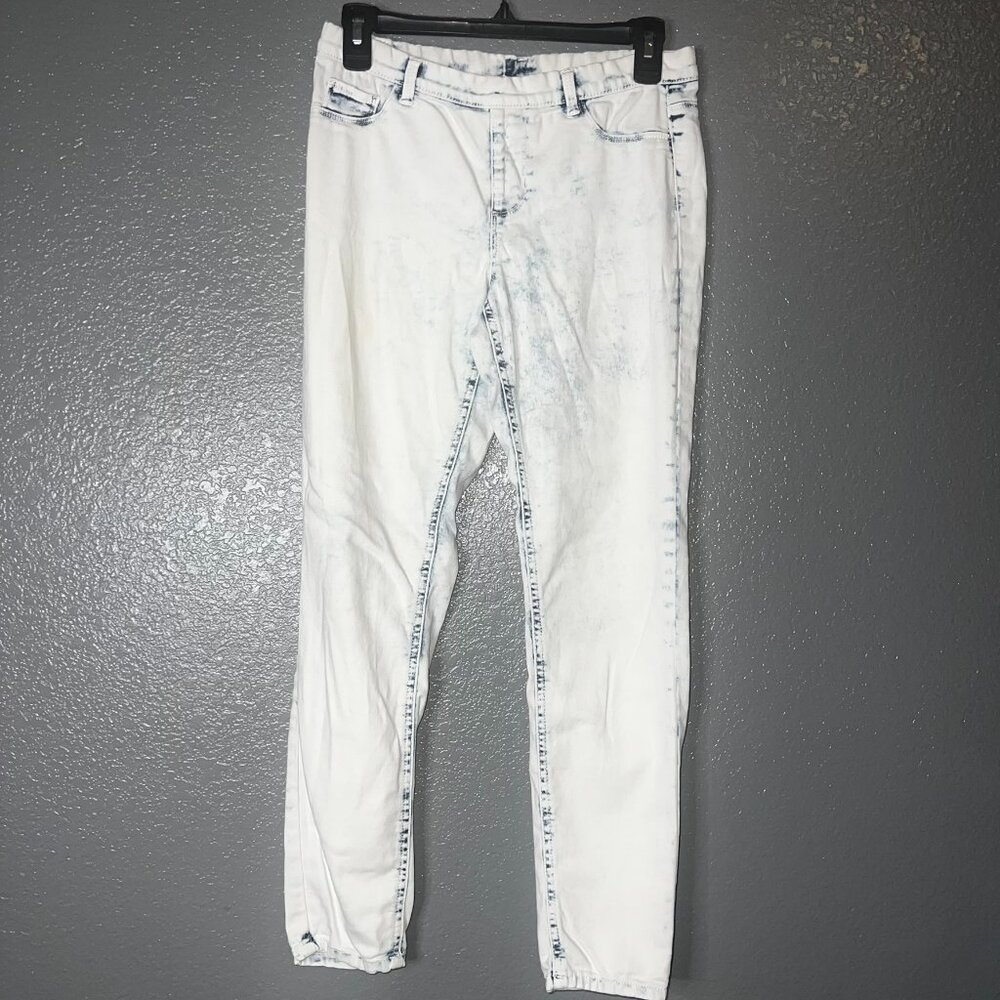 Girls White Jeggings XL 14-16 Wonder Nation Stretch Skinny Pants